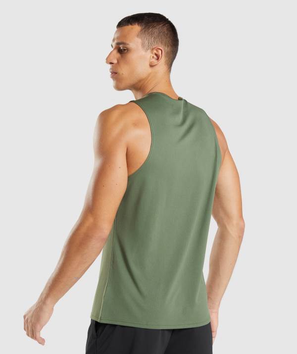 Panske Tielko Gymshark Arrival Olivovo Zelená | DL6839750